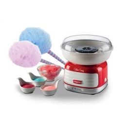 Ariete 2973 Máquina de Algodón de Azúcar Cotton Candy Roja para el Hogar y Fiestas Infantiles