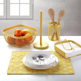 Salvamantel Daisy Amarillo Versa 36x48 cm - Poliéster (6 Unidades) Salvamantel Daisy Amarillo Versa 36x48 cm - Poliéster (6 Unidades)