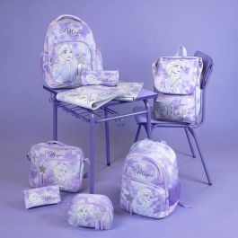 Cerdá Neceser de Aseo de Viaje Disney Frozen II Elsa, 100% Poliéster, Niñas 3-12 Años, Color Lila