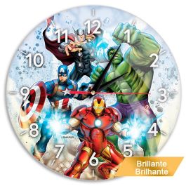 ERT GROUP Reloj de Pared Vengadores Avengers Brillante, Metal, Silencioso, 30.5cm con Pilas AA No Incluidas Precio: 21.88999989. SKU: B13JK6W6SK