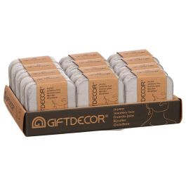 Joyero Giftdecor Gris 10x5x10 cm - Terciopelo (12 Unidades) Joyero Giftdecor Gris 10x5x10 cm - Terciopelo (12 Unidades)