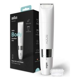 Recortadora de cuerpo eléctrica Braun Body Mini BS1000 para hombres y mujeres, en seco y húmedo, multiusos, color blanco Precio: 43.88999967. SKU: S0429734