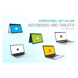 I-tec Hub USB-C con 4 Puertos USB 3.0 para Ordenador Portátil, Tablet y Teléfono Inteligente, Conexión Rápida de Datos y Carga