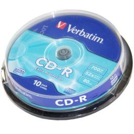 Verbatim CD-R 700MB 52X 10 unidades con superficie Extra Protection Verbatim CD-R 700MB 52X 10 unidades con superficie Extra Protection Precio: 5.50000055. SKU: S0200104