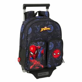 Mochila Escolar con Ruedas Spider-Man Attack Negro 27 x 33 x 10 cm Precio: 19.94999963. SKU: B1KHLCTVSS