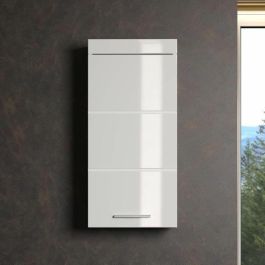 Trendteam Mueble de Baño Alto Amanda, Armario Contenedor con 1 Puerta para Almacenamiento, Color Blanco