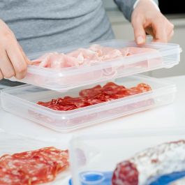 Emsa 513576 Aufschnittbox-System Contenedor de Alimentos con Tapa, 0.6 Litros
