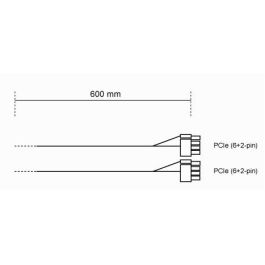 be quiet! CP-6620 - Cable de Alimentación 8 Pines PCIe (6+2)