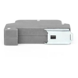 Digitus DN-95421 Protector Sobretensión PoE (RJ45) para Montaje en Riel DIN, Interior, Gris, IP40, 2 Puertos Ethernet