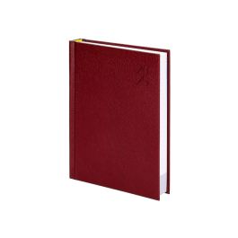 Agenda Encuadernada Liderpapel Corfu A5 2025 Dia Pagina Color Rojo Papel 60 gr