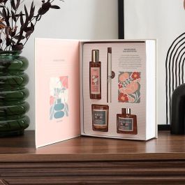 Home Deco Factory Caja-Libro Vela Y Difusor 3 Piezas Colección Bougie