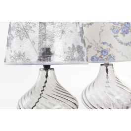 DKD Home Decor Lámpara de Sobremesa Shabby Multicolor con Flores de Cristal y Poliester E14 25W 33.5 cm Alto (2 Unidades) DKD Home Decor Lámpara de Sobremesa Shabby Multicolor con Flores de Cristal y Poliester E14 25W 33.5 cm Alto (2 Unidades)