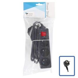 LOGON PROFESSIONAL 3-WAY POWER STRIP: BLACK - ON/OFF SWITCH - 1.5M CABLE Precio: 8.49999953. SKU: B1HHC2LNXC