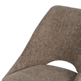 Silla Beige Tejido-Metal Salón 48 X 61 X 85 cm