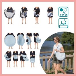 Babymoov Aquani Mariniere Parque Infantil 3 en 1 Anti-UV SPF 50+ Cama Supletoria Piscina Pop-up Desde Nacimiento Mosquitera