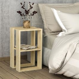 Mesa de Centro Alexandra House Living Roble Madera MDP 60 x 32 x 60 cm 1 Estante