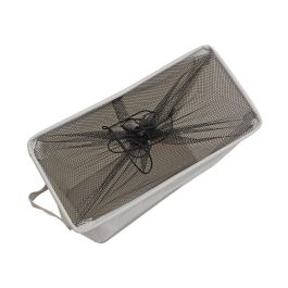 Cesto de ropa gris alargado con cubierta de malla Versa 18.5x58x39 cm (2 Unidades) Cesto de ropa gris alargado con cubierta de malla Versa 18.5x58x39 cm (2 Unidades)
