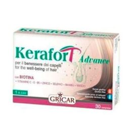 GRICAR Kerafort Advance 30 Comp. Complemento Alimenticio para el Mantenimiento del Cabello con Vitaminas y Minerales Precio: 12.4999996. SKU: B13KBGPWVQ
