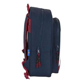 Mochila Escolar F.C. Barcelona Azul Granate (27 x 33 x 10 cm)