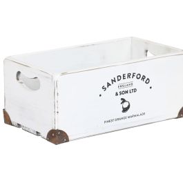 Caja Tradicional DKD Home Decor Blanco 22 x 15 x 35 cm Set de 5