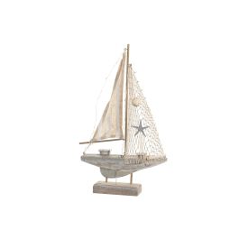 DKD Home Decor Figura Barco velero Natural LED MDF 26.5 x 5.5 x 43 cm (2 Unidades) Precio: 18.49999976. SKU: B142EVB45D
