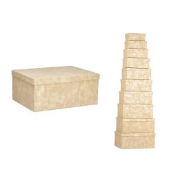 Set 10 Cajas Carton Rectangular Natural Rayas Pincello 37X16CM (2 Unidades) Precio: 53.49999996. SKU: B19B8ZHEYT