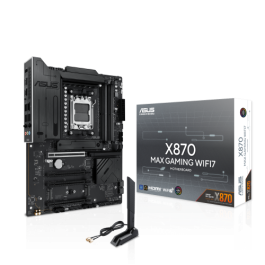 ASUS 90MB1LY0-M0EAY0 Placa Base X870 MAX GAMING WIFI7 para AMD Socket AM5 DDR5 ATX Wi-Fi 7 Precio: 294.99481286. SKU: B14482GBHY