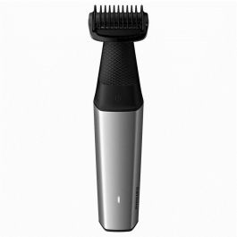 Philips BG5021/15 Afeitadora Corporal Series 5000 Wet & Dry con Protección Piel, 60 min Autonomía, 3 Peines Guía y Accesorio Espalda Negro/Plata Philips BG5021/15 Afeitadora Corporal Series 5000 Wet & Dry con Protección Piel, 60 min Autonomía, 3 Peines Guía y Accesorio Espalda Negro/Plata