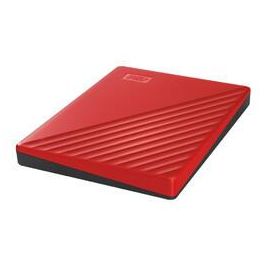 Western Digital My Passport disco duro externo 2000 GB Rojo