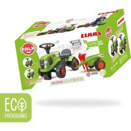 FALK - 212C - Tractor porta tractor Claas con remolque, pala y rastrillo FALK - 212C - Tractor porta tractor Claas con remolque, pala y rastrillo