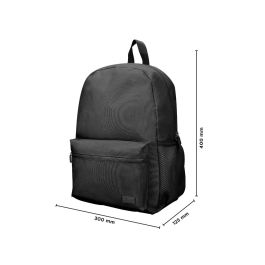 Cartera Liderpapel Mochila Bol Sillo Lateral Elastico Color Negro 400x125x300