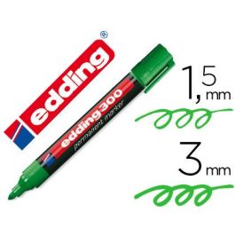 Rotulador Edding Marcador Permanente 300 Verde Punta Redonda 1,5-3 mm Recargable 10 unidades Precio: 12.039499273999999. SKU: S8421275