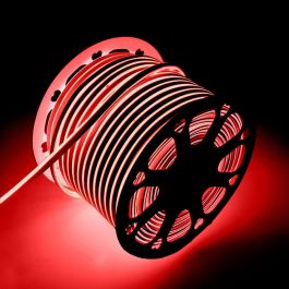 Tira LED Manguera "Neon Flex" 6W 6000ºK 220VAC 8x16mm Simple 120xSMD2835 6W/M x1M 40.000H  [HO-NSPVC8x16SOY220CW]