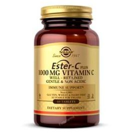 SOLGAR Ester C Plus 1000 mg 60 Comprimidos Vitamina C no Ácida Suave Estómagos Sensibles Precio: 34.9900001. SKU: B13P9QQXNP