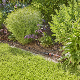 Gardena Kit de Inicio Riego Micro-Drip-System S, 15 m Manguera Hileras de Plantas