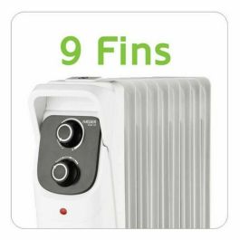 Radiador de Aceite (9 cuerpos) Haeger OH-009.006A Blanco 2000 W Radiador de Aceite (9 cuerpos) Haeger OH-009.006A Blanco 2000 W