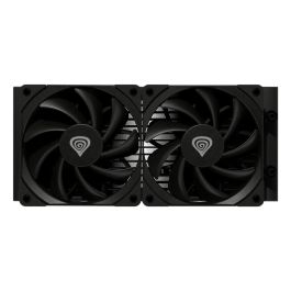 GENESIS NLG-2318 Kit de Refrigeración Líquida para Ordenador, Sistema de Refrigeración para Carcasa PC con 2 Ventiladores, Negro
