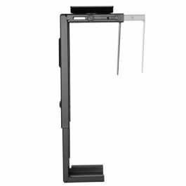 Ewent EW1293 Soporte CPU bajo mesa universal Negro, ajustable 9-20cm, giratorio 360°, hasta 10kg, ahorra espacio