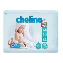 Chelino Pañal Infantil Gateo Talla 4 (9-15 kg) 34 Unidades Precio: 9.5000004. SKU: B15WW5SC5L