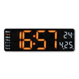 Reloj de Pared con Termómetro Hama 00222224 Blanco Negro Plástico