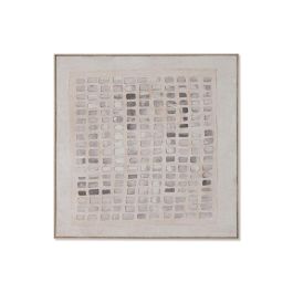 DKD Home Decor Cuadro Scandi de Yute y Ps Beige/Blanco 100x100 cm Precio: 108.49999941. SKU: B1DMMLDE8S