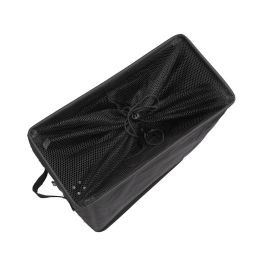 Versa Cesto de Ropa Negro con Cubierta de Malla, 18.5x39x58 cm (2 Unidades) Versa Cesto de Ropa Negro con Cubierta de Malla, 18.5x39x58 cm (2 Unidades)