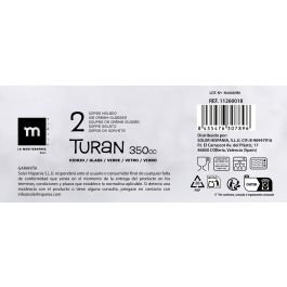 La Mediterranea Set 2 Copas Helado Turan 350 cc ø8.2x18 cm (24 Cajas)