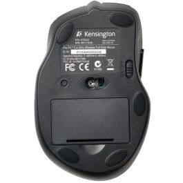 Kensington Ratón Pro Fit Óptico Inalámbrico USB 2.4 GHz Negro Ergonómico Sensor HD 800-1200 ppp Laterales Goma