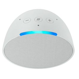 Amazon Echo Pop Altavoz Inteligente Asistente Virtual Alexa Color Blanco Control por Voz Compacto Ideal para Espacios Pequeños
