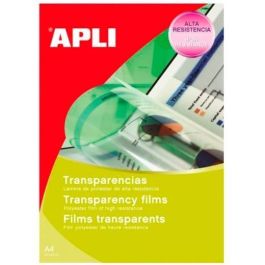 Apli Transparencias Sin Banda Para Copy Lámina Poliester A4 100 Micras 100 Hojas Precio: 36.88999963. SKU: S8423123