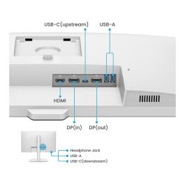 BenQ GW2790QT Monitor de 27" QHD IPS USB-C Blanco con Elevación y Pivote 16:9