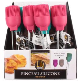 Lily Cook Pincel de Silicona Surtido 22 cm Colores Surtidos (Fucsia, Turquesa, Gris)