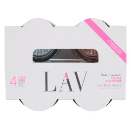 Set de 4 Vasos 330 cc Colores - LAV (6 Cajas)