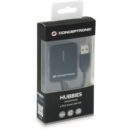 Conceptronic Hub Externo USB 2.0 4 Puertos 480 Mbps